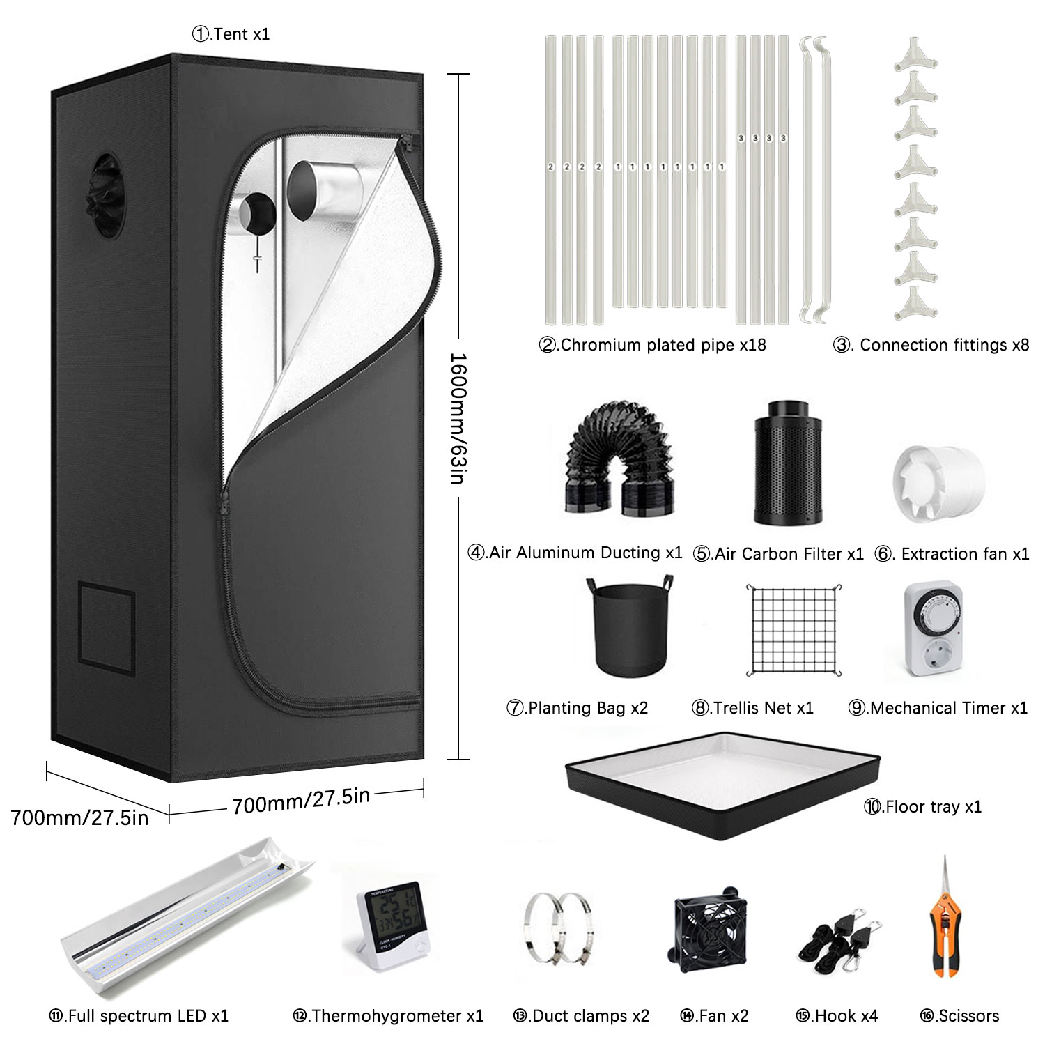 4x4 Grow Tent Complete Kit LED – Grow Tent 4X4 Bewertung und Preis
